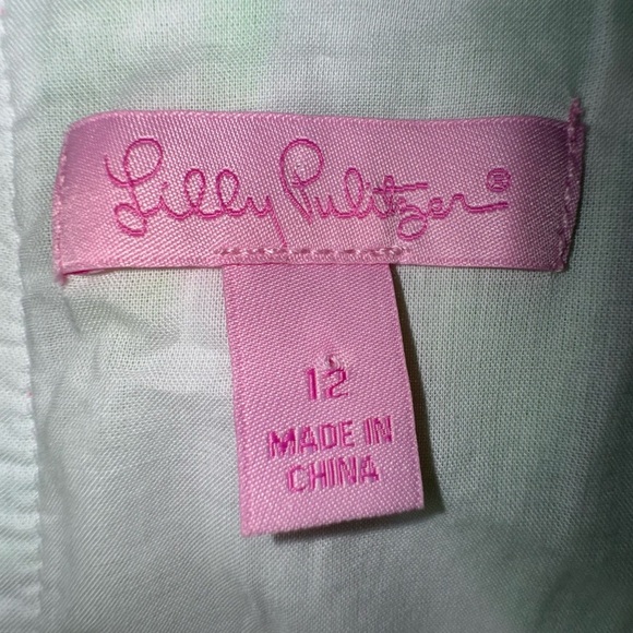 Lilly Pulitzer Womens Green Delia Resort Green Stinger Shift Dress 12 EUC - Picture 6 of 10